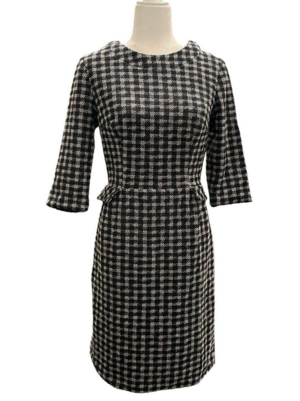 Retro Mod Check Wiggle Dress